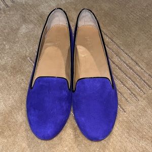 Purple Suede J Crew Flat Loafers 8 New!! Never Worn outside
